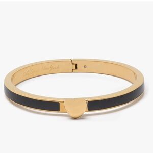 Kate Spade Gold and Black Heart Bangle bracelet (new)